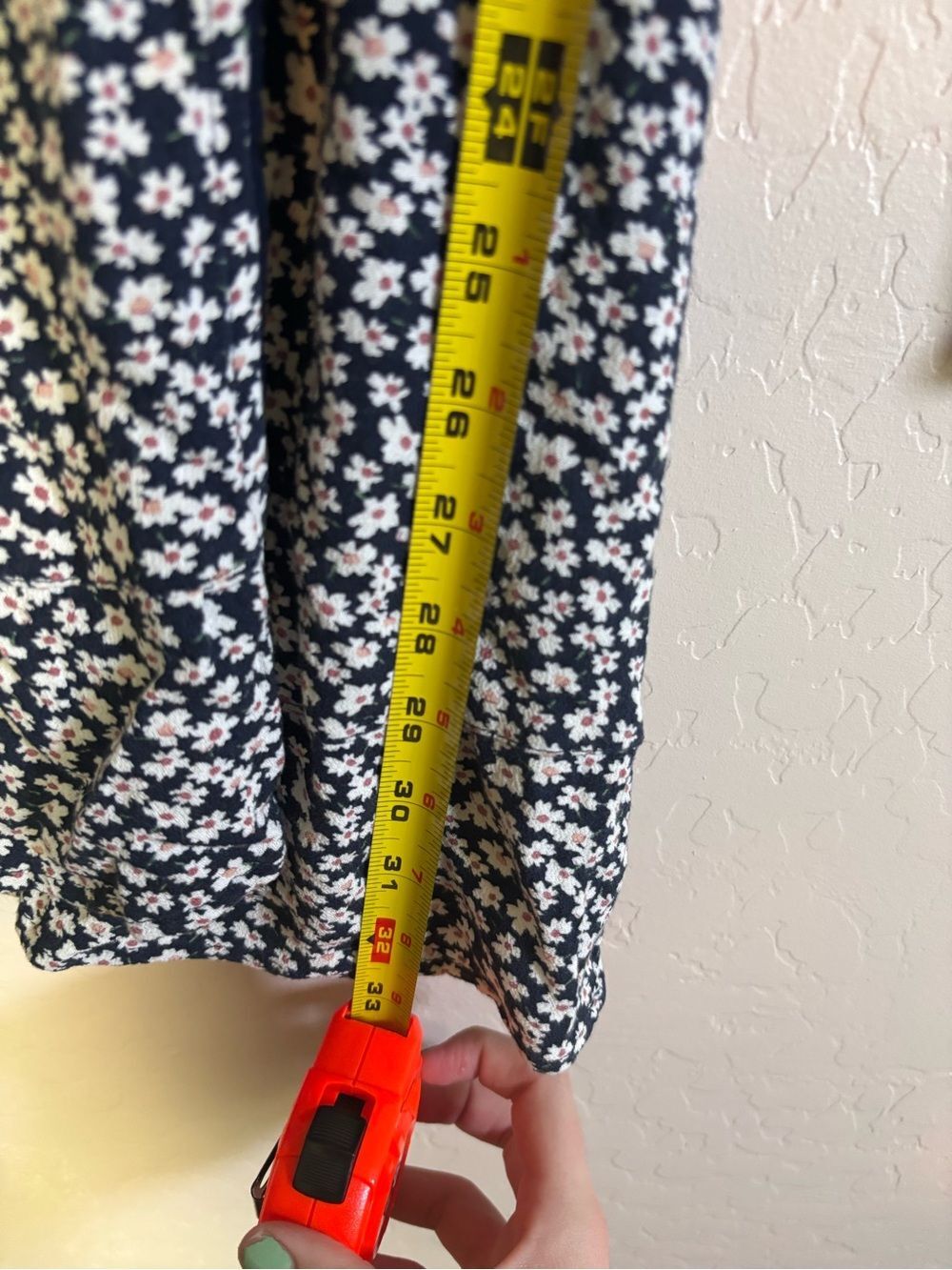 Abercrombie & Fitch Floral Wrap Mini Dress Womens XS Long Sleeve Tie Waist - Picture 7 of 9